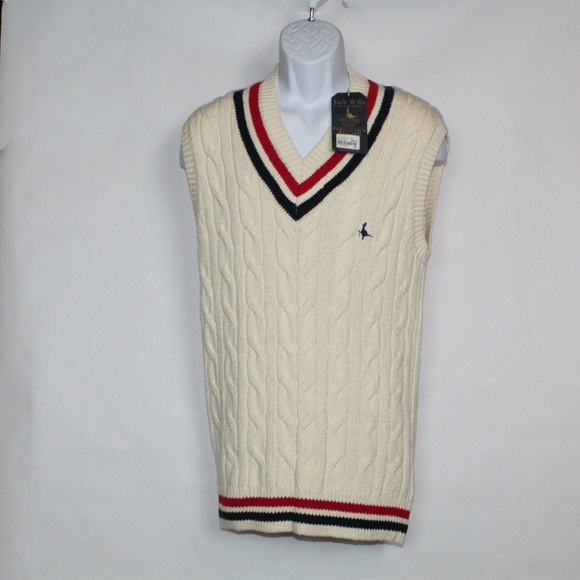 Jack Wills Carver Cricket Tank Sweater 